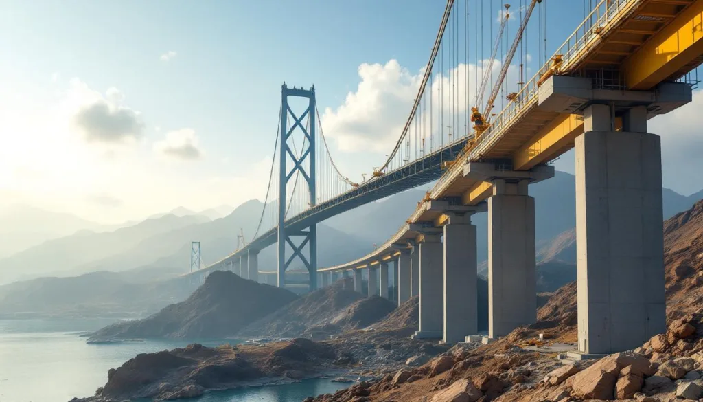 china baut die höchste brücke der welt viel schneller als deutschland für die planung einer kleinen fußgängerbrücke benötigt. erfahren sie mehr über die beeindruckenden baufortschritte und die unterschiede in der projektumsetzung.