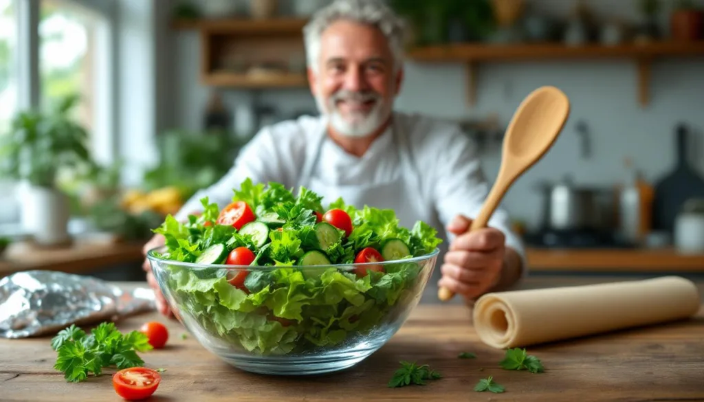 ein erfahrener koch erklärt, warum salat ohne aluminium- oder frischhaltefolie länger frisch bleibt und gibt praktische tipps zur aufbewahrung.