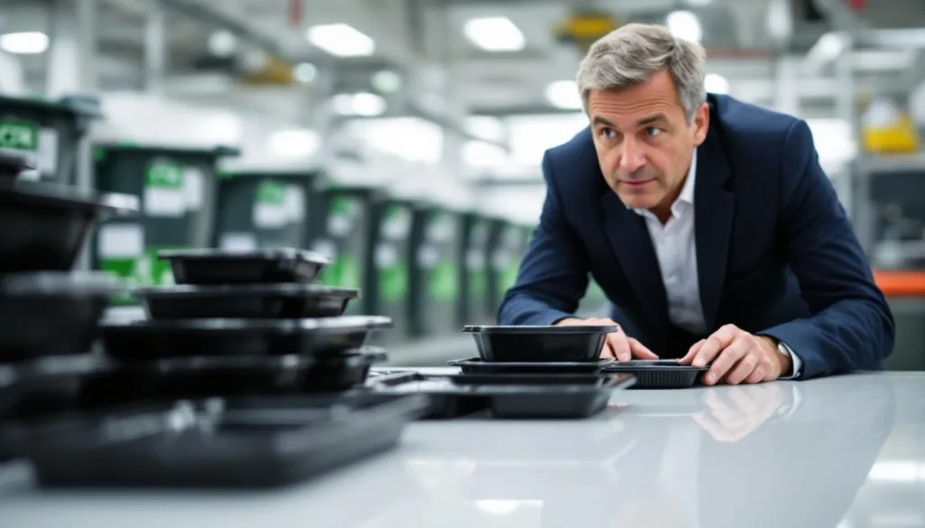 ein müllexperte erklärt, warum schwarze plastikverpackungen oft nicht recycelt werden und welche auswirkungen das auf die umwelt hat.