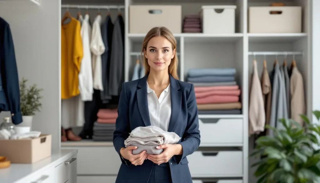 eine aufräum-expertin zeigt, wie die 5er-regel chaotische schränke in nur einem wochenende schnell und effektiv ordnet. tipps für mehr ordnung und übersicht.