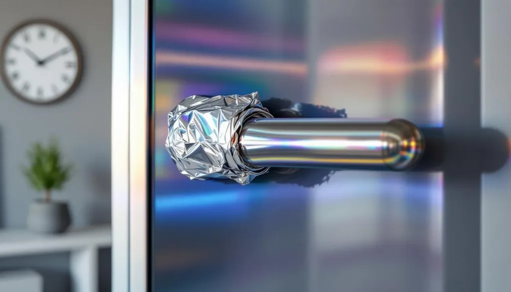 ich hängte 7 tage lang alufolie an meinen türgriff – die überraschenden reaktionen und unerwarteten folgen werden sie erstaunen.