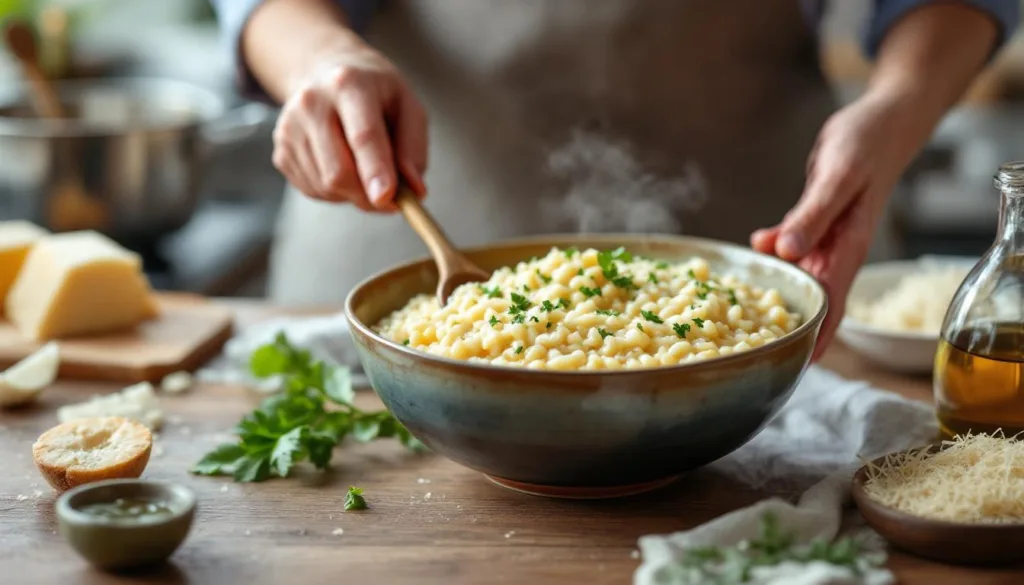 entdecken sie, wie sie mit dieser methode ein cremiges risotto zubereiten können, ohne ständig rühren zu müssen. einfach, lecker und zeitsparend!