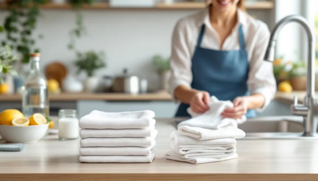 entdecken sie diesen einfachen trick, mit dem ihre küchenservietten wieder strahlend weiß werden – schnell und effektiv!