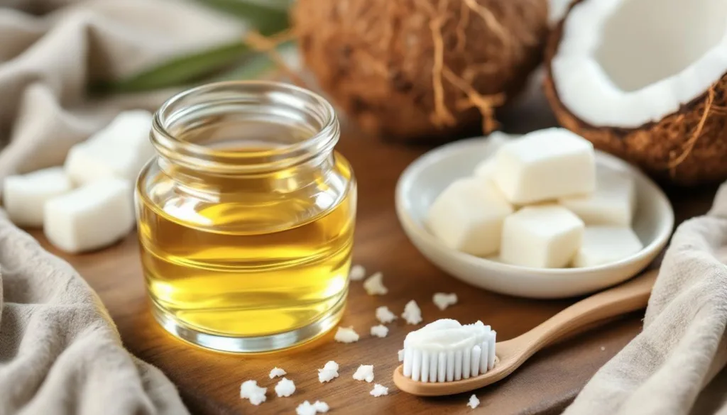 entdecke, wie ölziehen mit kokosöl deine zähne innerhalb einer woche natürlich aufhellt und dein lächeln strahlen lässt.