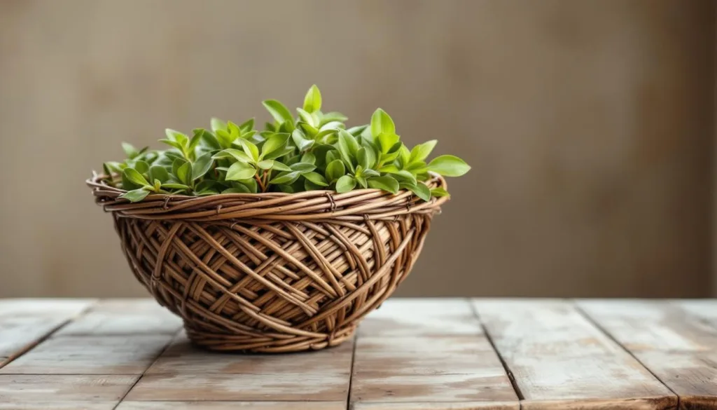 entdecken sie die attraktive pflanzschale aus weidengeflecht bei bm zum günstigen preis von nur 5 euro. stilvoll, handgefertigt und ideal für ihre pflanzen – qualität muss nicht teuer sein!