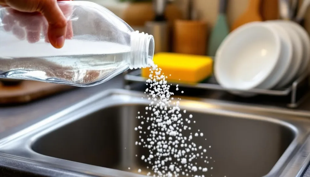 entdecken sie den einzigartigen salz-trick im spülmittel, der ohne backpulver oder zitrone jedes küchenproblem mühelos löst. effektive reinigung leicht gemacht!
